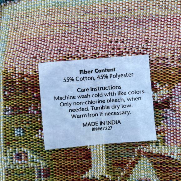 Christmas Victorian Village Snow Horse Buggy Ice-Skating Table Runner 13 x 69 - Picture 4 of 4